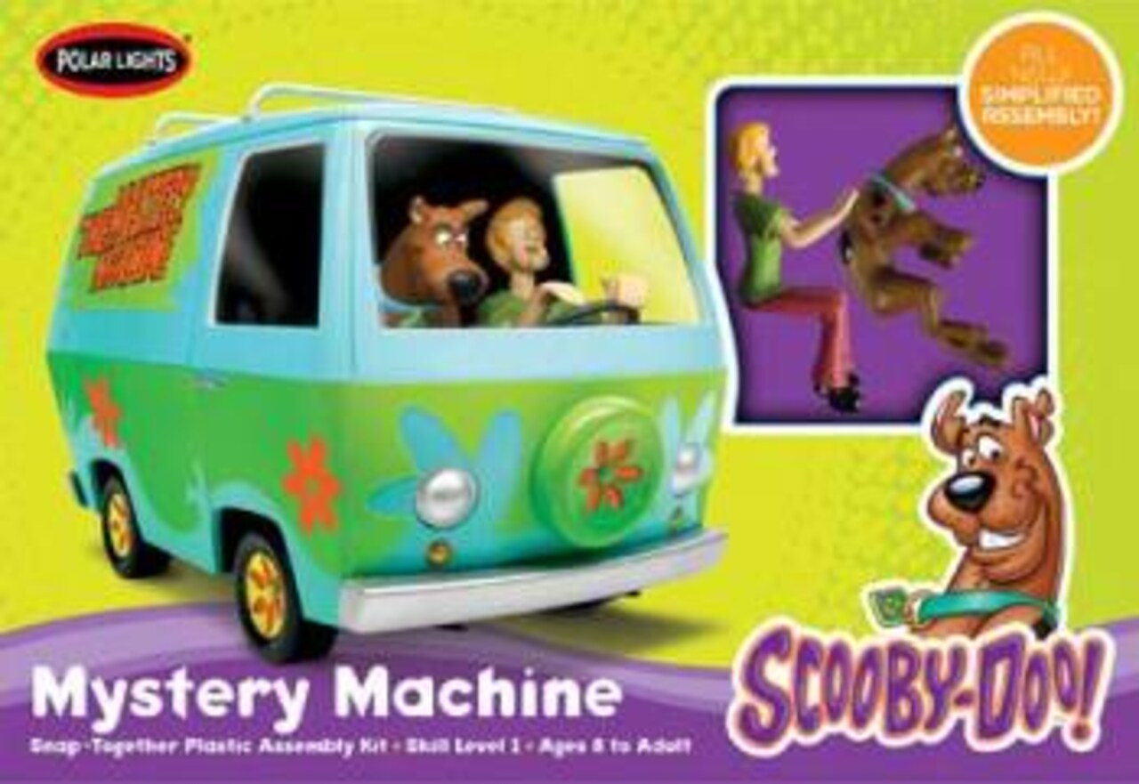 Round2 44951 Polar Lights Polar Lights Scooby Doo Mystery Machine w/Shaggy & Scooby (Snap) Plastic Model